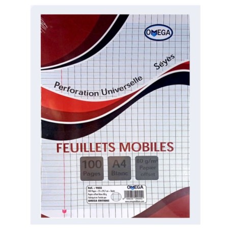 Feuillets mobiles blanc...