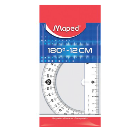 Rapporteur 180° 12cm  -...