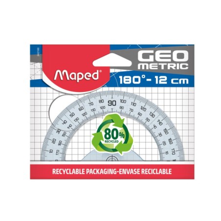 Rapporteur 180° 12cm...
