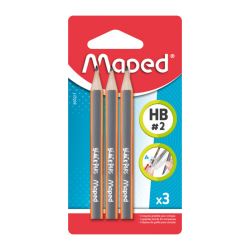3 Mini Crayons HB 2 Maped