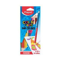 Crayon Couleur Bicolores -...