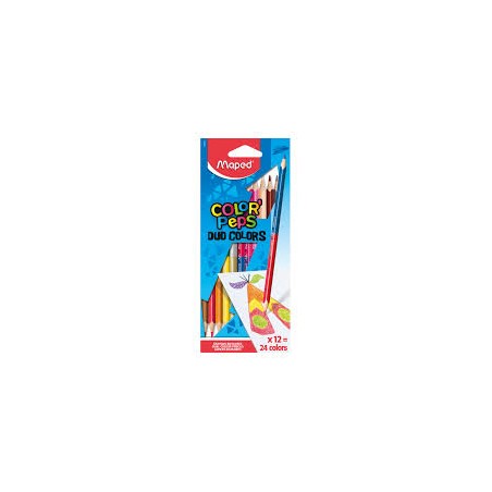 Crayon Couleur Bicolores -...