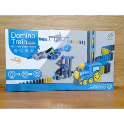 Domino Train Bleu