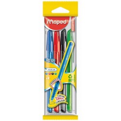 Pochette 4 Stylos Billes Maped