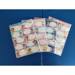 Etiquettes Cahier