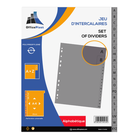 Jeu d'intercalaires -...