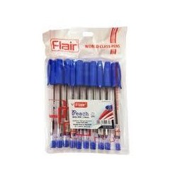 Pochette 10 stylos Bleu à...