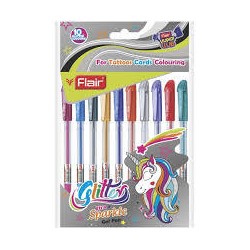 Pochette 10 stylos Glitter...