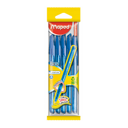 Pchette 5 stylos Bleu Maped